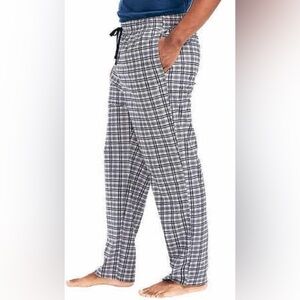 Nautica Men's Black and White Plaid PJ Bottoms